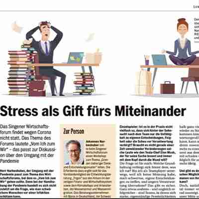 Interview mit dem Südkurier zum Thema „Vom Ich zum Wir“