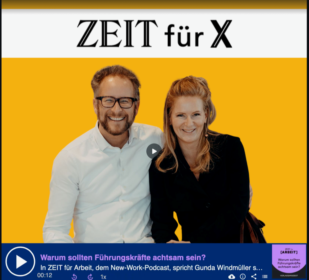 Esther und Johannes Narbeshuber im Podcast der ZEIT