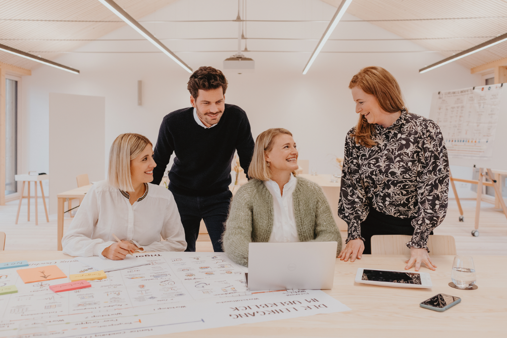 Business-Szene, Trainer:innen am Mindlead Institut in Office