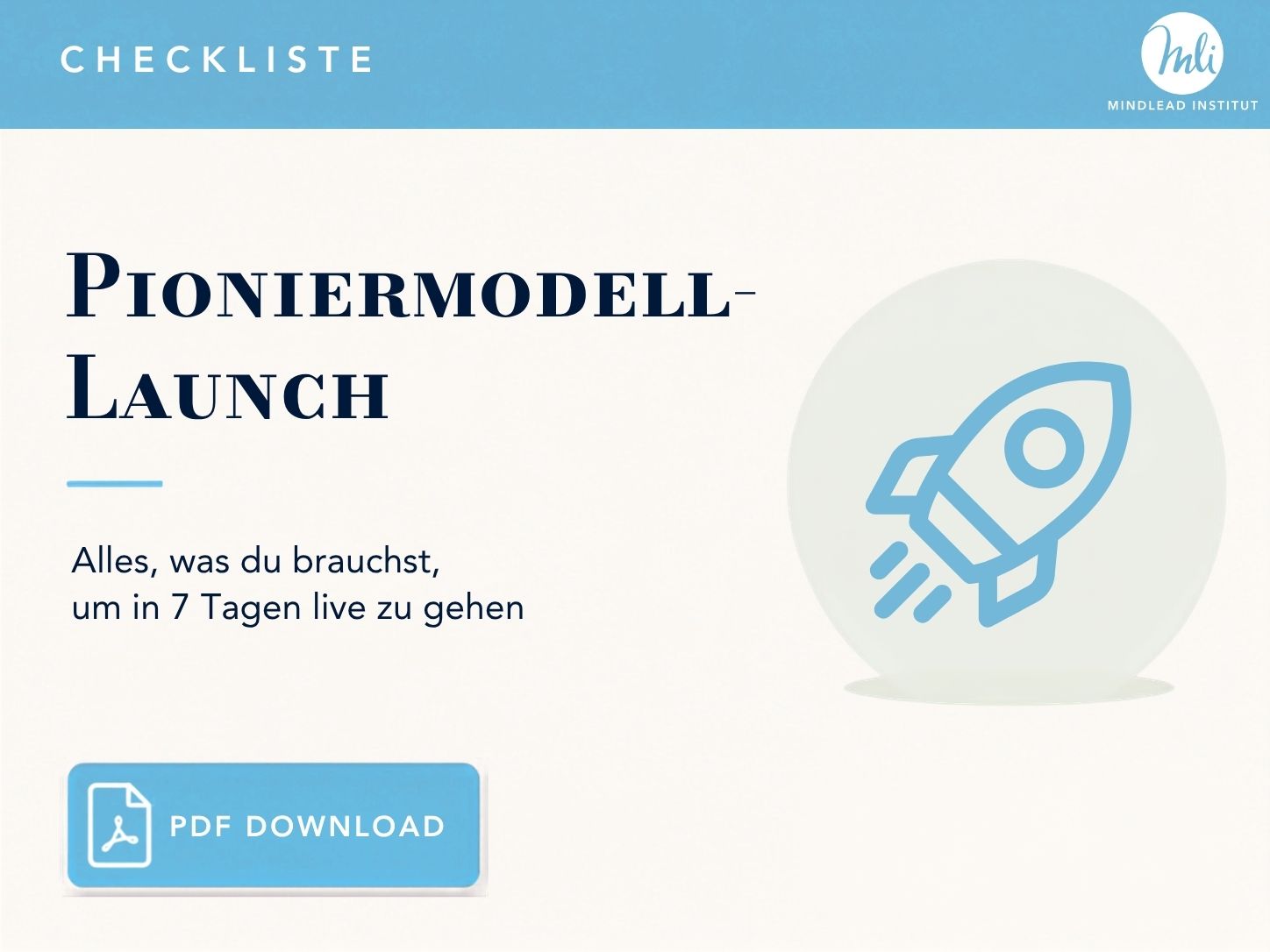 Pioniermodell-Launch