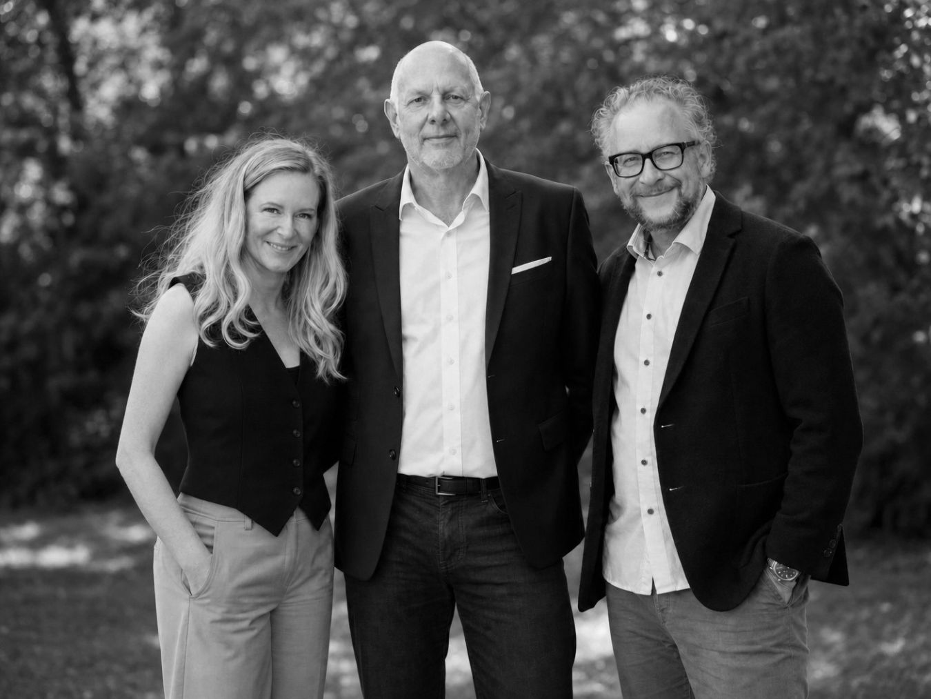 Matthias Horx mit Johannes und Esther Narbeshuber