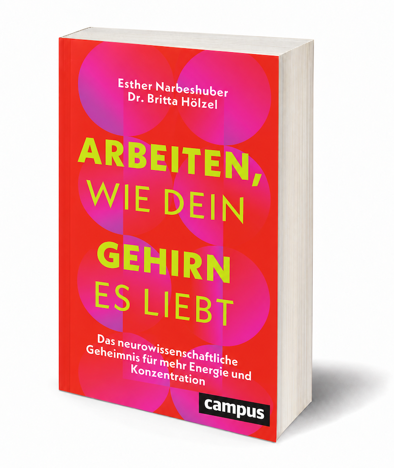 Buchcover rot_Arbeiten, wie dein Gehirn es liebt