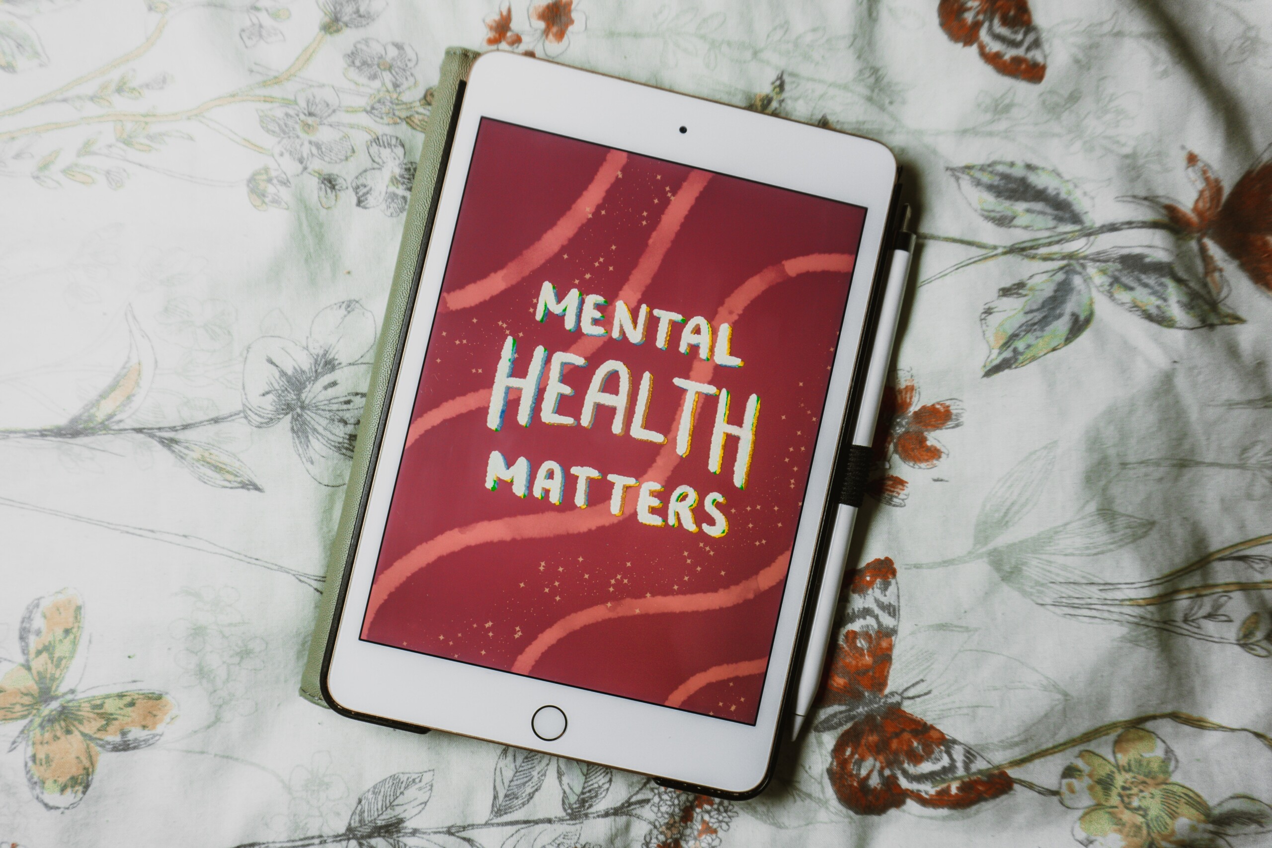 iPad mit Aufschrift Mental Health Matters